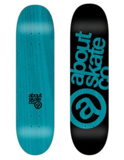 ABOUT SKATEBOARDS DECK 8.125" AQUA