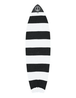 CAPTAIN FIN BOARDSOCK COVER STRETCH HYBRID BLACK WHITE