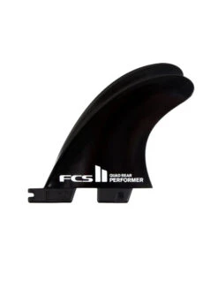 FCS II PERFORMER GLASS FLEX QUAD REAR FINS BLACK