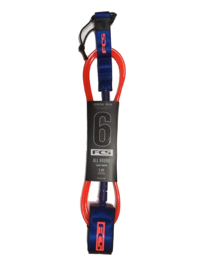 FCS ALL ROUND ESSENTIAL LEASH 6' BLACK - Image 4