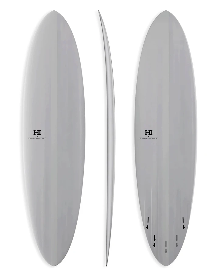 FIREWIRE HI MID 6 7'6’’-7'10" MID LENGTH THUNDERBOLT RED WHITE FCSII