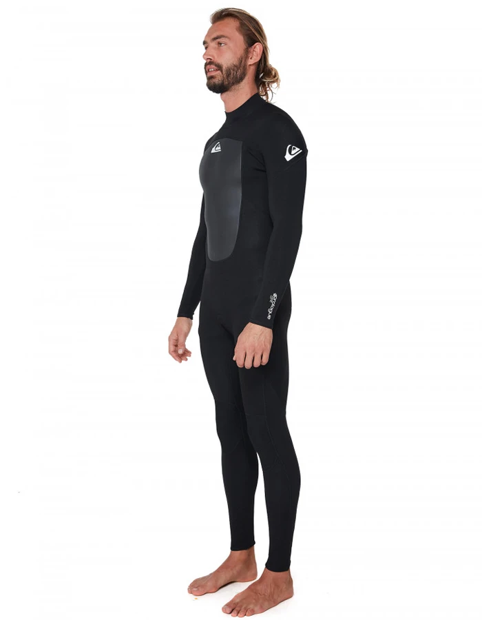 QUIKSILVER 5/4/3 PROLOGUE BACK ZIP WETSUIT BLACK - Image 3