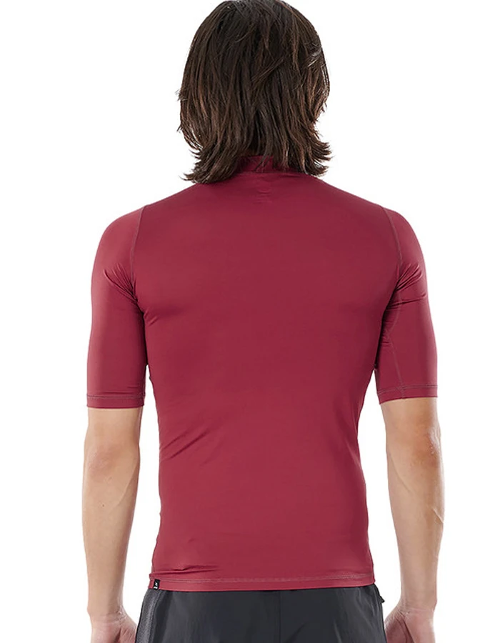RIP CURL CORPS SHORT SLEEVE UV TEE MAROON - Image 2