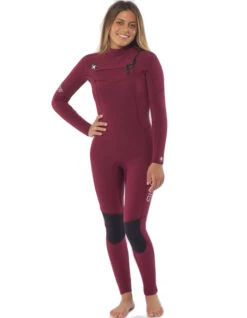 SISSTREVOLUTION SEVEN SEAS 5/4 CHEST FULL WETSUIT WINE