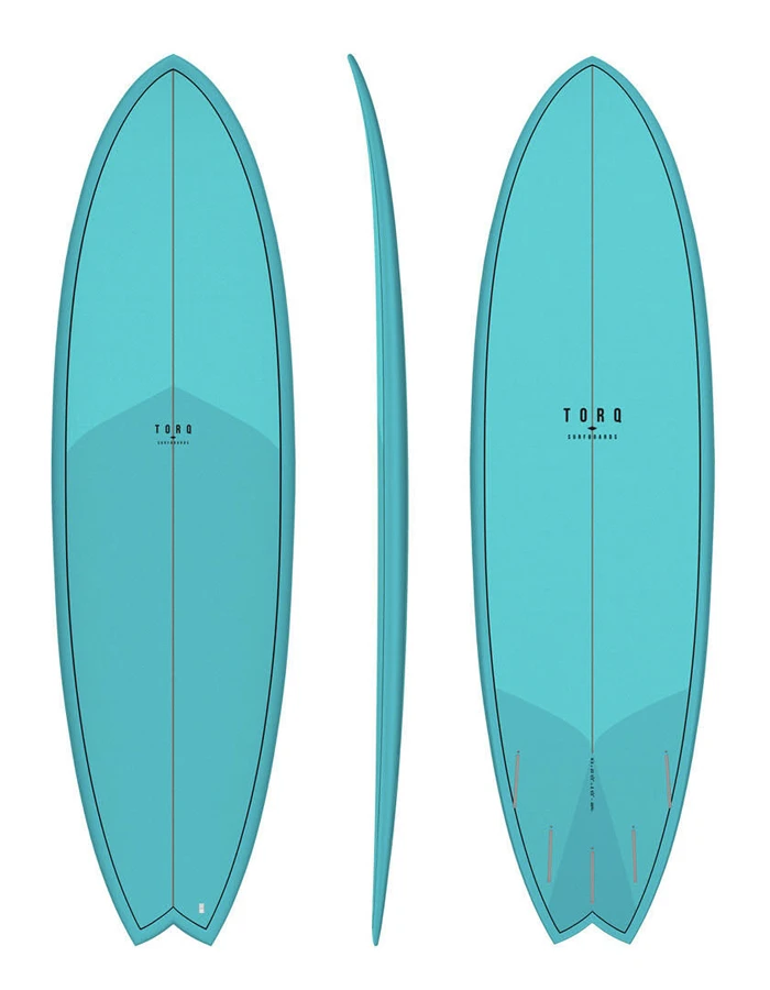 TORQ TET 5'11" - 7'2" FISH CLASSIC COLOR DEEP TURQUOISE