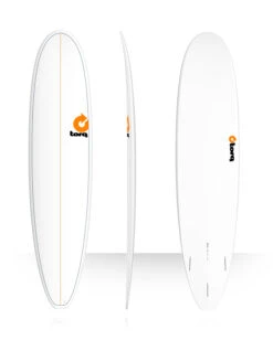 TORQ TET 8'0" LONG WHITE + PINLINE